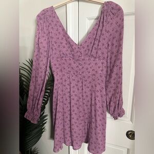 Pinky babydoll floral dress